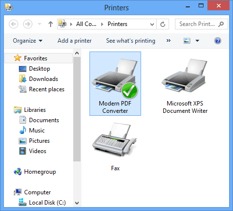 Windows 7 Modern PDF Converter 1.02 full